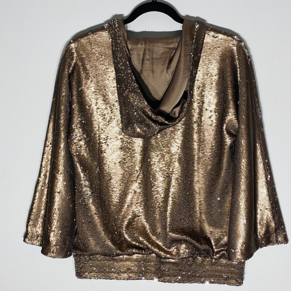 Bronze/Gold Flip Sequins Jacket**Sm.-Med. $695 - Picture 5 of 7